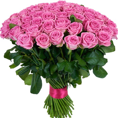 Купить на заказ Букет из 101 розовой розы с доставкой в Балхаше