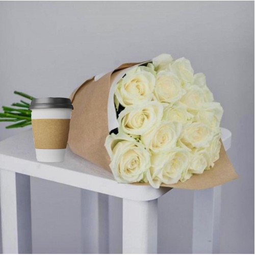 Купить на заказ Кофе с цветами с доставкой в Балхаше